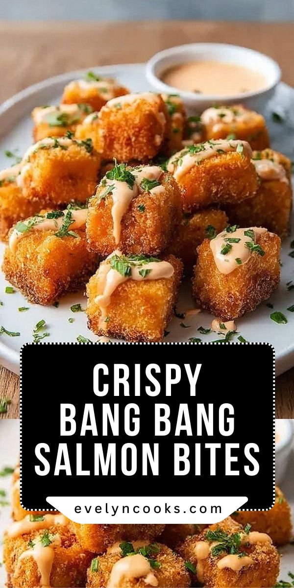 Crispy Bang Bang Salmon Bites save this recipe