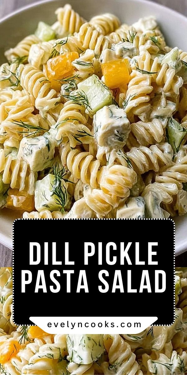 Irresistible Simple Dill Pickle Pasta Salad for Summer Fun save this recipe