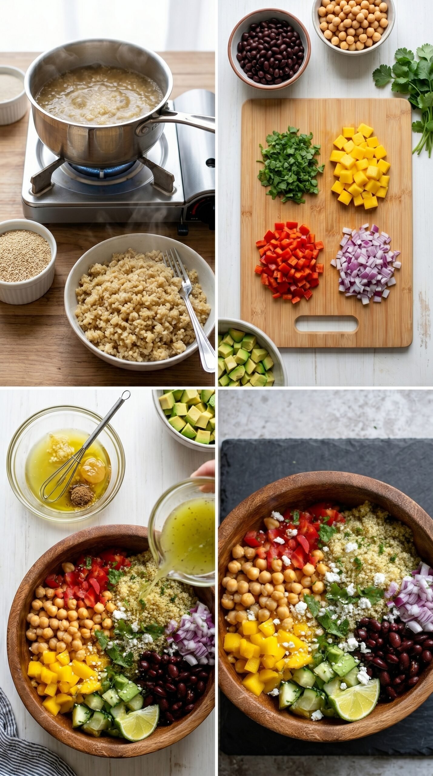 High-Protein Mediterranean Quinoa Salad recipe instructions