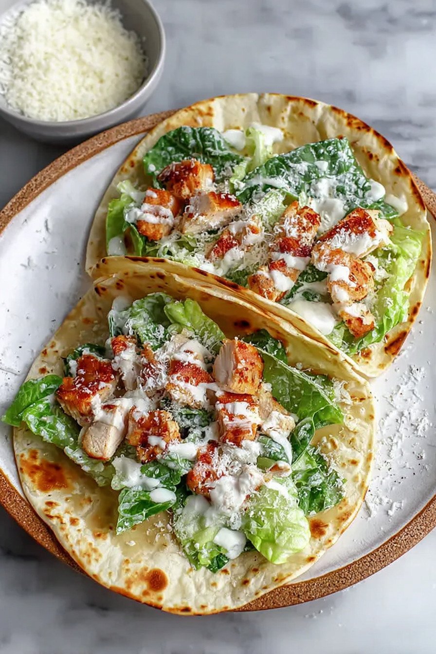 Smash Chicken Caesar Tacos with Crispy Edges recipe tips